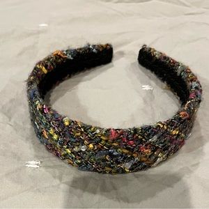 Colorful tweed hairband by Susan Daniels.